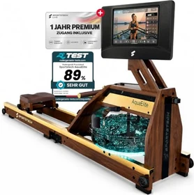 Sportstech AquaElite Pro Rudergerät dunkelbraun