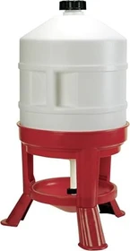 Kerbl Geflügeltränke, rot/weiß, 30L