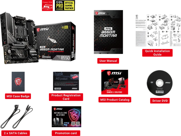 MSI MAG B550M Mortar (AMD AM4)