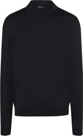 Maerz Stehkragen Merinowolle Pullover schwarz (Herren)