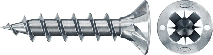 fischer PowerFast FPF II CZF BC PZ2 3.5x18 Spanplattenschraube, 3.5x18mm, 200 Stück