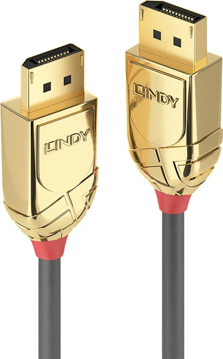 Lindy Gold Line DisplayPort 1.2 Kabel schwarz, 7.50m
