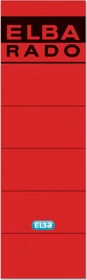Elba Rado Ordnerrücken-Etiketten selbstklebend, 19x5.9cm, rot, 10 Stück