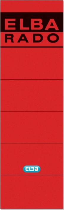 Elba Rado Ordnerrücken-Etiketten selbstklebend, 19x5.9cm, rot, 10 Stück