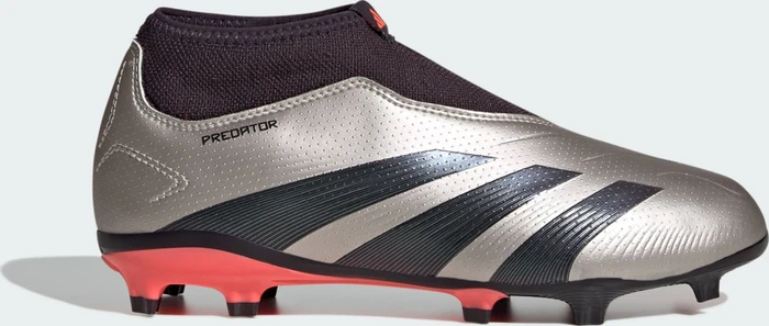 adidas Predator League Laceless FG platinum metallic/aurora black/turbo (Junior)
