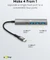 Wentronic goobay Slim 4-Port USB-Hub, 1x USB-C 3.0/3x USB-A 3.0, USB-C 3.0 [Stecker] Vorschaubild