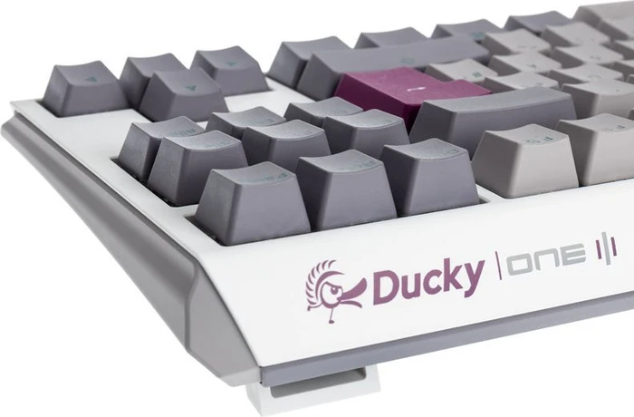 Ducky One 3, Mist Grey, TKL, PBT, LEDs RGB, MX RGB ERGO CLEAR, USB, UK