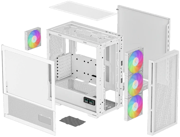 DeepCool CH560 Digital WH, weiß, Glasfenster