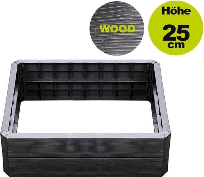 Garantia Ergo Quadro M Hochbeet Erweiterung 60x80cm wood