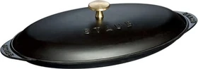 Zwilling Staub Fisch Bräter Ofenform oval 36x20cm schwarz