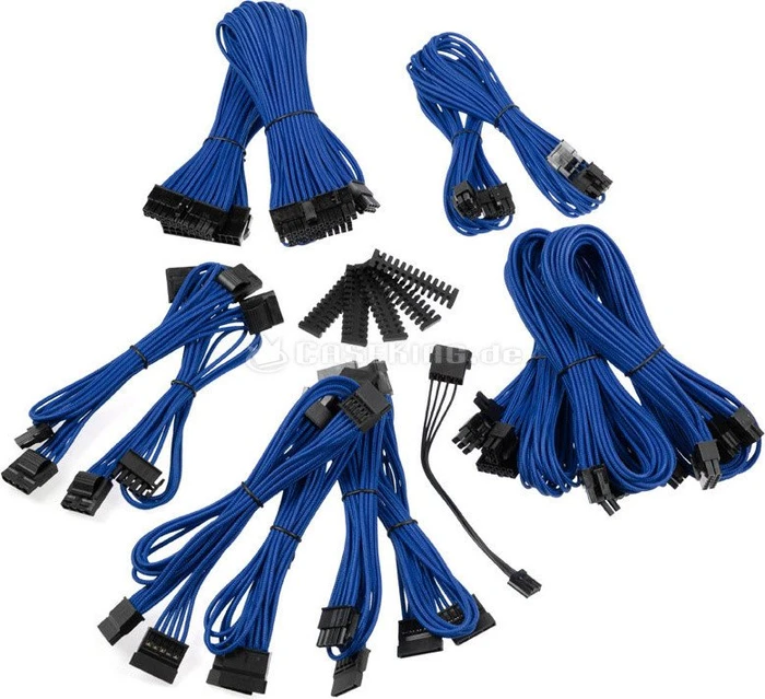 BitFenix Alchemy 2.0 BQT-SP11-Series Kabel Kit für Netzteile, blau