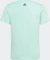 adidas Essentials Linear Logo Cotton Slim Fit T-Shirt kurzarm easy green/black (Junior) Vorschaubild