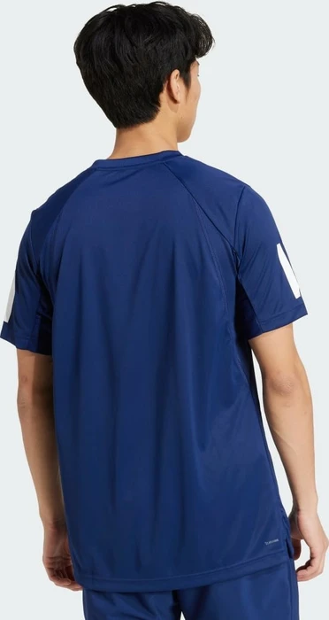 adidas Club Tennis Climacool 3-Streifen Funktionsshirt kurzarm dark blue (Herren)