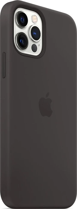 Apple Silikon Case mit MagSafe für iPhone 12/iPhone 12 Pro schwarz