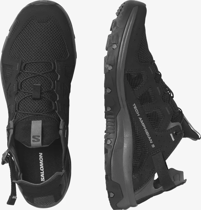 Salomon Techamphibian 5 black/magnet/monument (Herren)