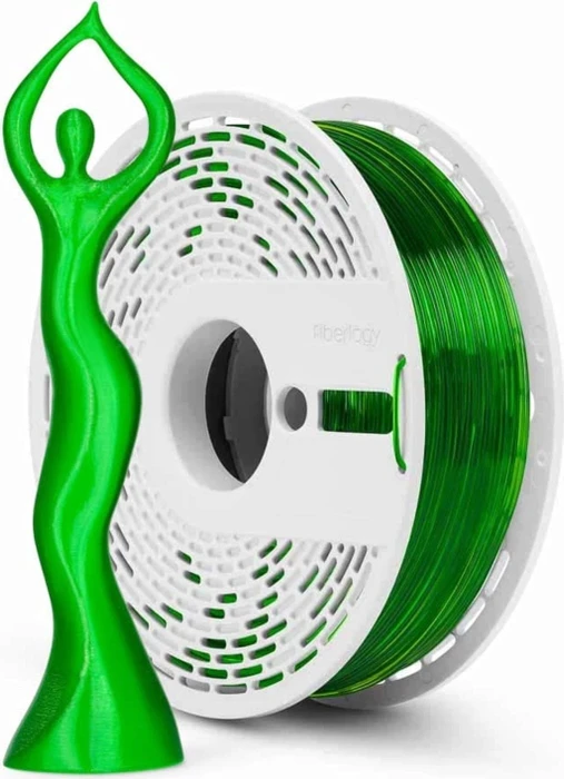 Fiberlogy HS PLA Clear, grün, Spule, 1.75mm, 850g
