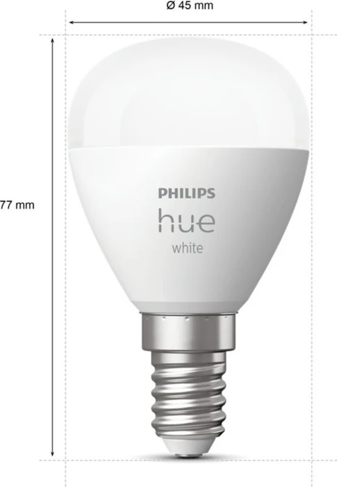 Philips Hue White 470 LED-Bulb E14 5.7W/827, 2 Stück