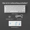 Dierya DK61SE, 60%, weiß, LEDs blau, BLUE Switches, USB, DE Vorschaubild