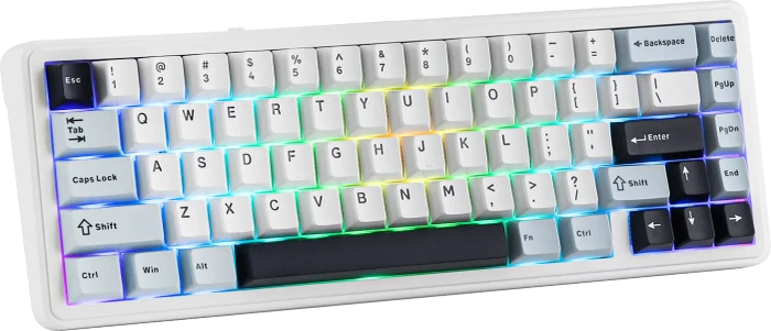 Epomaker x Aula F65, Light Blue, LEDs RGB, hot-swap, Epomaker Flamingo, USB/Bluetooth, US