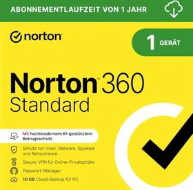 NortonLifeLock Norton 360 Standard, 1 User, 1 Jahr, ESD (deutsch)