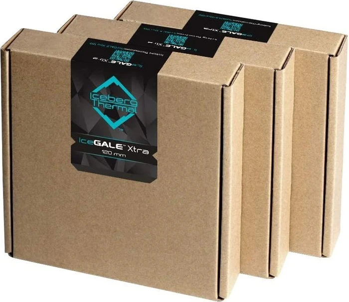 Iceberg Thermal IceGALE Xtra, Black, 120mm, 3er-Pack