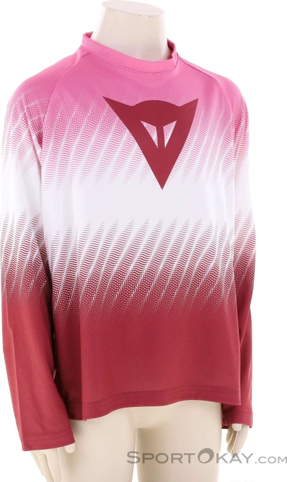 Dainese Scarabeao Trikot langarm rosa/weiß (Junior)