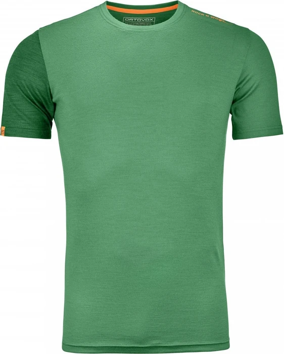 Ortovox 185 Rock'N'Wool Funktionsshirt kurzarm irish green (Herren)