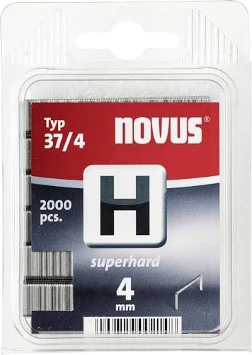 Novus Typ 37 superhart Tacker-Klammern, 4x10.6mm, 2000 Stück