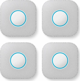Google Nest Protect (Batterie, 2. Generation), 4er-Pack, Brandmelder