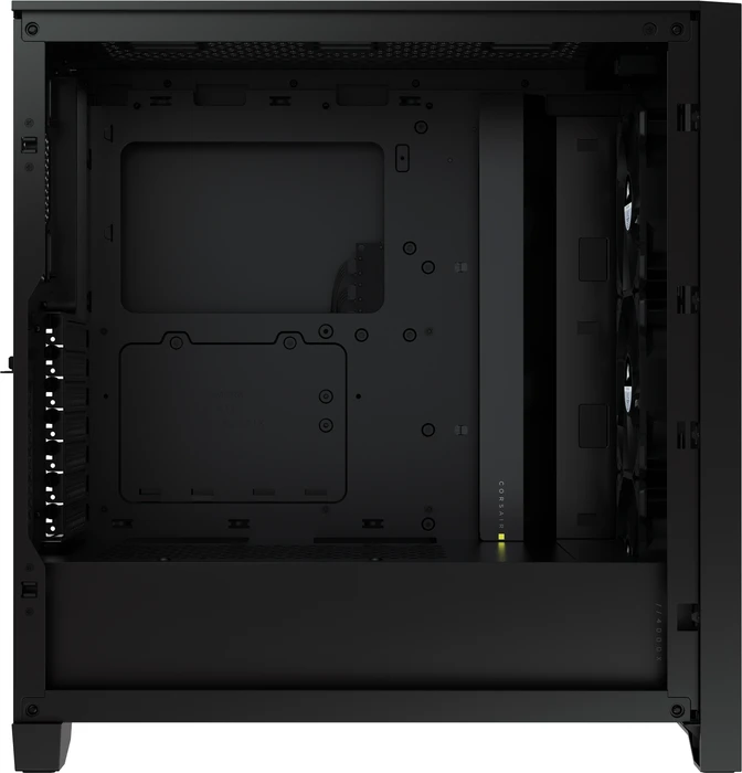 Corsair iCue 4000X RGB, schwarz, Glasfenster