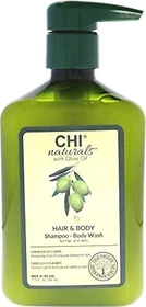 CHI Haircare Naturals Olive Oil Hair & Body Shampoo, 340ml