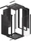 Lanberg 19" Wandschrank 22HE, hängend, Flat Pack, Glastür, IP20, RAL 9004, 600mm tief Vorschaubild