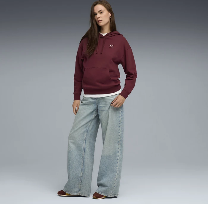 Puma Better Essentials Hoodie ruby shimmer (Damen)