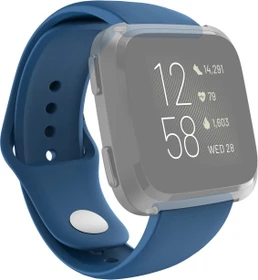 Hama Ersatzarmband für Versa 2 Silikon blau