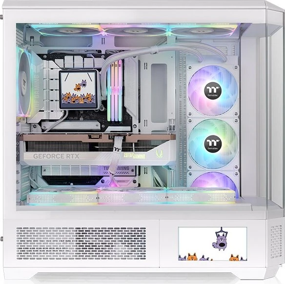Thermaltake LCD Panel Kit 6.0" für Thermaltake View 600 TG, Monitor Kit, Snow