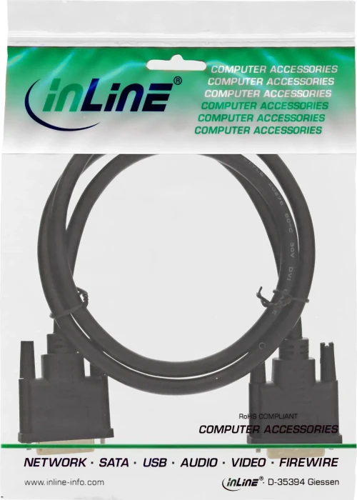 InLine Dual Link DVI-D 24+1 Anschlusskabel Premium 1m