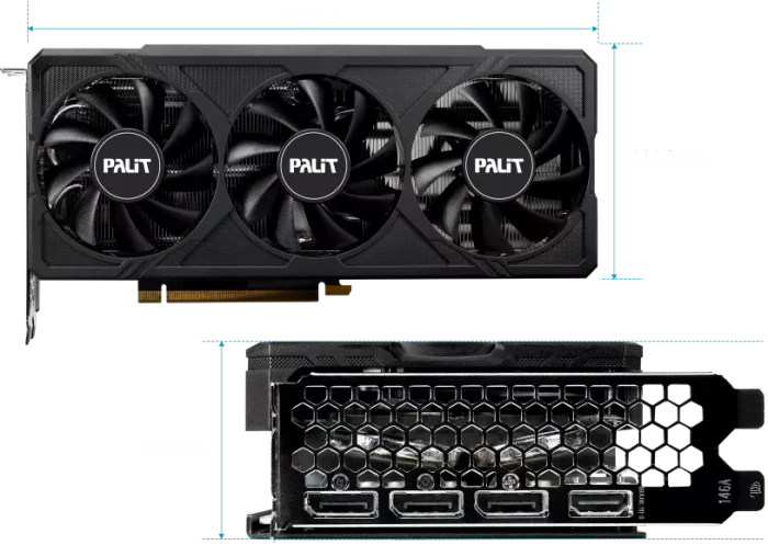 Palit GeForce RTX 4060 Ti JetStream, 16GB GDDR6, HDMI, 3x DP