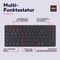 Trust Vira Multi-Device Wireless Keyboard, schwarz, Bluetooth, DE Vorschaubild