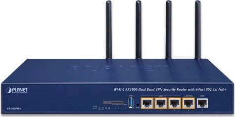 Planet VR-300W6A VPN Security Firewall, 5x RJ-45