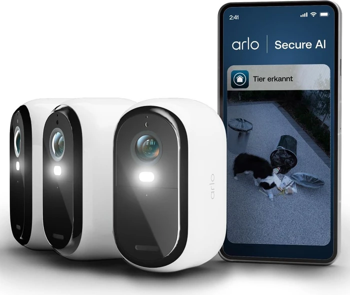 Arlo Essential 3 HD Outdoor Camera weiß, 3er-Pack (VMC2380-100EUS)