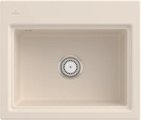 Villeroy & Boch Subway Style 60 S Einbau Becken mittig ivory