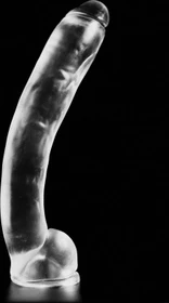 Dark Crystal Clear Large Dildo