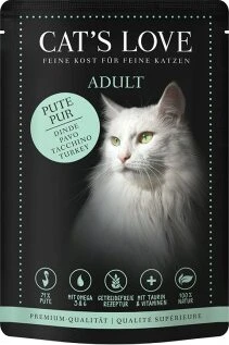 Cat's Love Pute Pur mit Lachsöl und Katzengamander, 1.02kg (12x 85g)