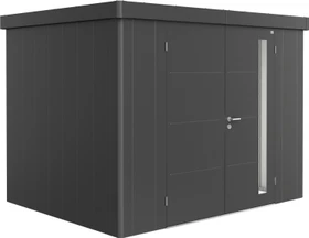 Biohort Neo 2C Gerätehaus mit Doppeltür dunkelgrau-metallic