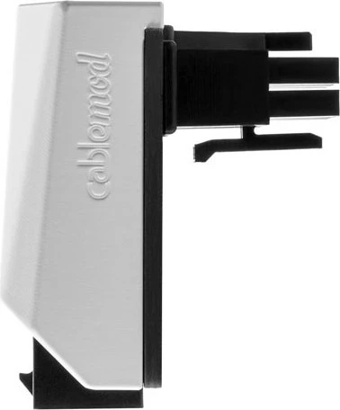 CableMod 12VHPWR Winkeladapter 90 Grad, Variante B, Sense-Pins an der Oberseite, weiß