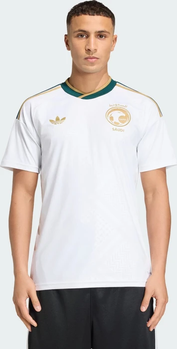 adidas FIFA WM 2026 Saudi-Arabien Auswärtstrikot kurzarm white/khaki/aurora ivy (Herren)
