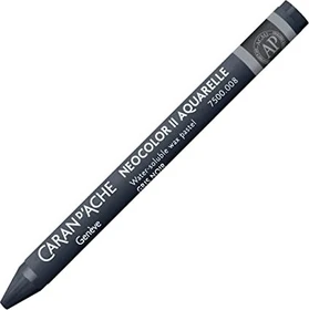 Caran d'Ache Neocolor II Aquarelle Wachskreide, grauschwarz, 10er-Pack