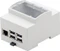 Hitaltech Hutschienen Gehäuse für Raspberry Pi 1 Modell B+/2 Modell B/3 Modell B/3 Modell B+, weiß/transparent Vorschaubild