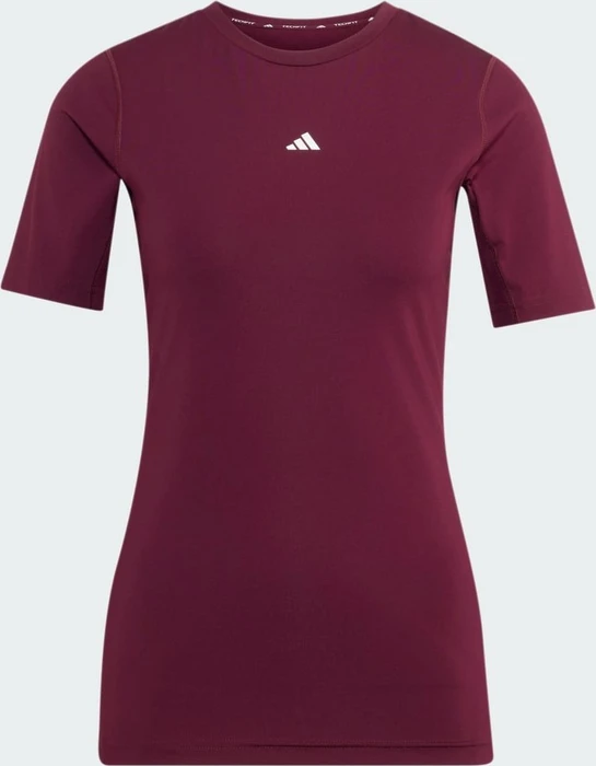 adidas Techfit Training Kompressionsshirt kurzarm maroon (Damen)