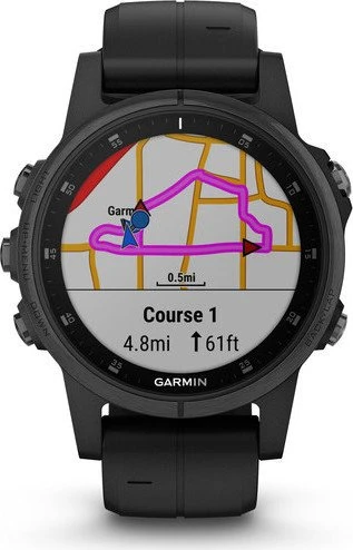 Garmin Fenix 5S Plus Sapphire schwarz